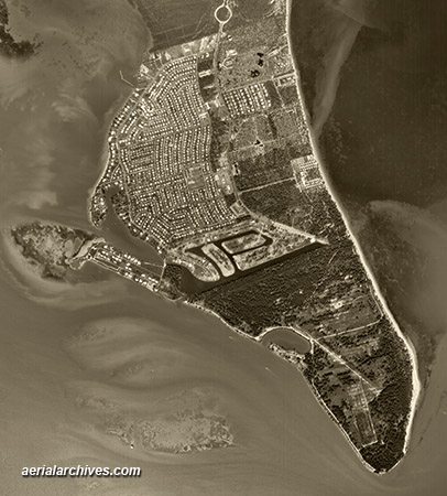historical aerial photograph  Key Biscayne Florida AHLV3376