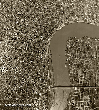 © aerialarchives.com, historical aerial photography New Orleans 