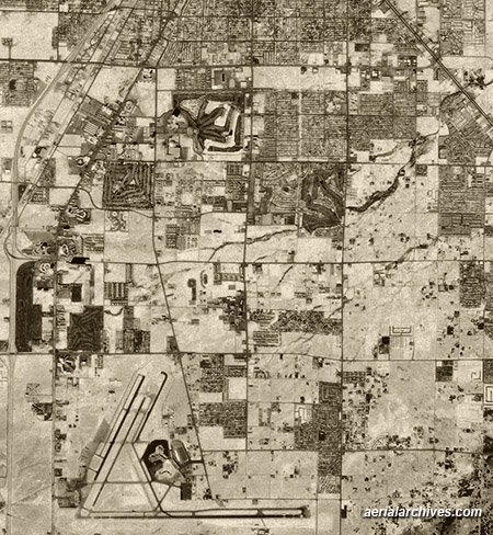 historical aerial photograph  Las Vegas, Clark County Nevada AHLV3387