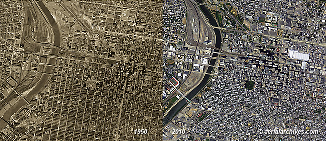 historical aerial photography change comparison  Philadelphia AHLV3413