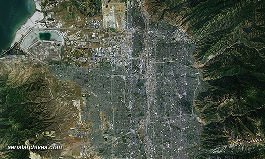 © aerialarchives.com aerial photo map Salt Lake City  