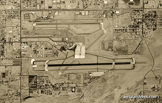 graphics © aerialarchives.com,  historical aerial photo Phoenix Sky Harbor Airport,
AHLV3523