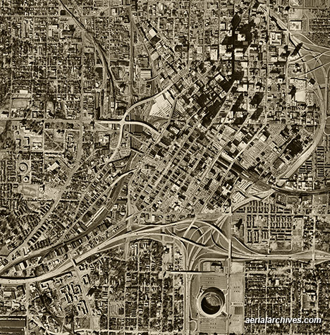 © aerialarchives.com historical aerial downtown Atlanta, Georgia  AHLV3559 