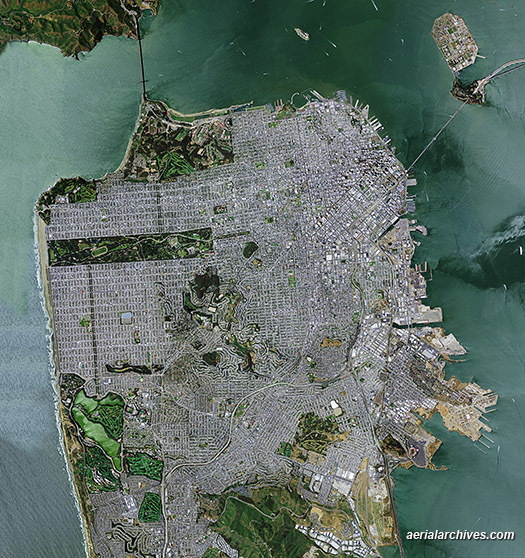  aerial photo map of the City of San Francisco. © aerialarchives.com
AHLV4107 