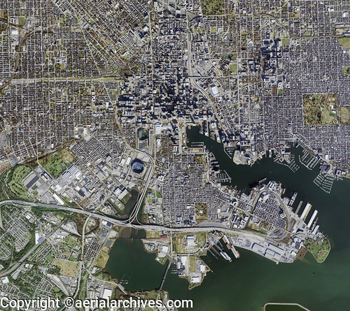 © aerialarchives.com  aerial map Baltimore, Maryland AHLV4664