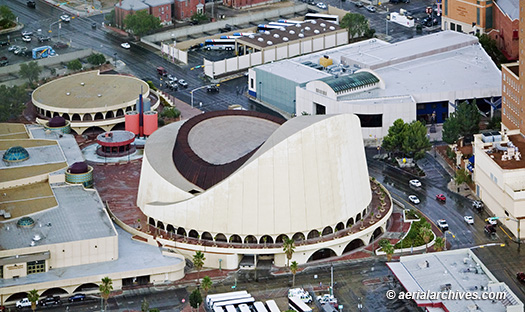 © aerialarchives.com,  Chavez Theatre, Museum of Art, El Paso, aerial photograph, B5A91N, AHLB3104