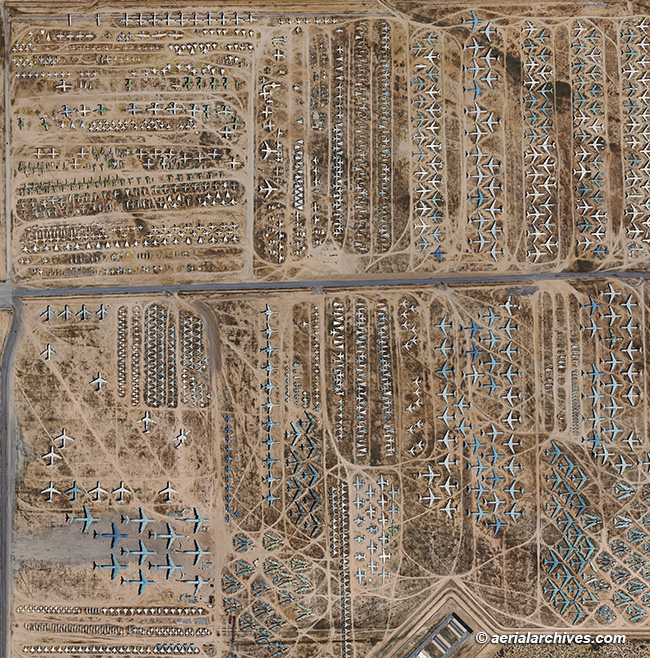 © aerialarchives.com aircraft boneyard, Davis Monthan Air Force Base, Tucson, Arizona, AZ aerial photograph, AHLV3539, CMNHPY