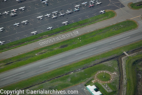 © aerialarchives.com, Gnoss Field airport, Novato, CA,  stock aerial photograph, aerial
photography, AHLB4412