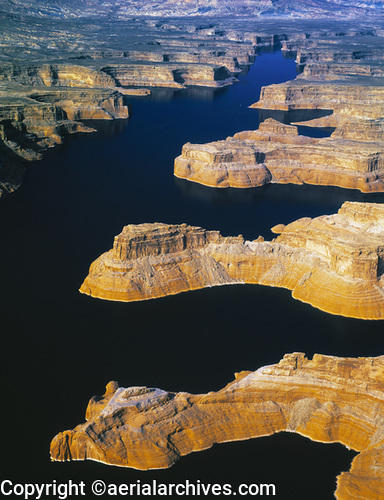 © aerialarchives.com, Lake Powell, stock aerial photograph, aerial
photography,  AHLB2889
