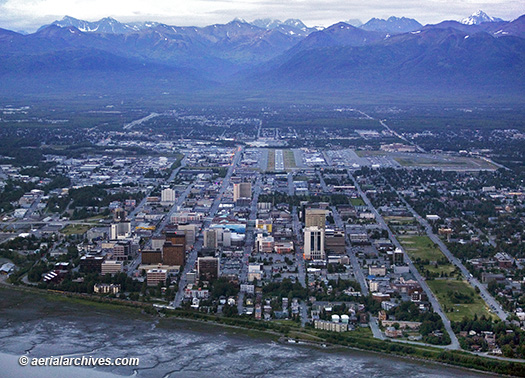 © aerialarchives.com, aerial, Anchorage, Alaska aerial photograph, Merrill Field, AHLB3964, AGX06W