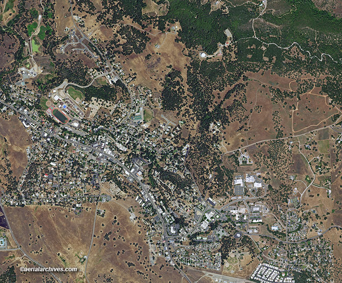 © aerialarchives.com  aerial map San Andreas, Calaveras County, CA AHLV4681