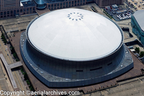 © aerialarchives.com, New Orleans, Louisiana Superdome,  New Orleans, Louisiana Superdome,  stock aerial photograph, aerial
photography, AHLB5926