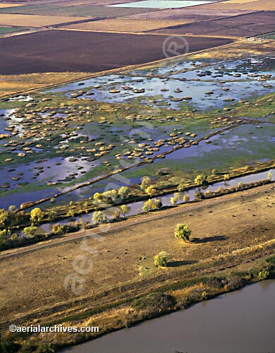 © aerialarchives.com, November at the edge of the Sacramento River Deep Water Ship Channel,  Sacramento San Joaquin river delta,  stock aerial photograph, aerial 
photography, AHLB2588.jpg