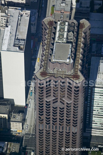 © aerialarchives.com, Bank of America Center, 555 California Street,  San Francisco architecture,  stock aerial photograph, aerial
photography, AHLB3236.jpg