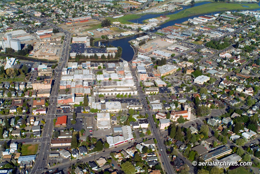 Petaluma, California, Sonoma county,  aerial photograph, historical, 2004, AHLB3683, AC95FY
