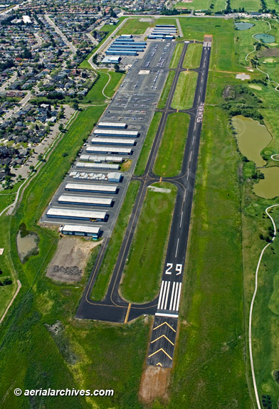 aerial photography Petaluma municipal airport (O69), California