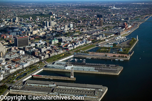 © aerialarchives.com aerial photograph Molson brewery, Montreal, Quebec, Canada 