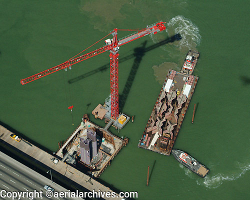 © aerialarchives.com Bay Bridge, San Francisco bay briege California, CA, aerial photograph,
AHLB4302, APMJ6E