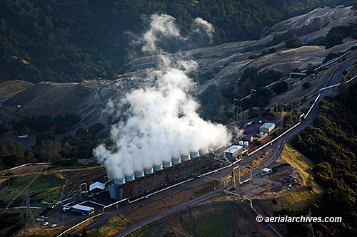 © aerialarchives.com aerial photograph geothermal power plant Geysers  BB6506  AHLB4368