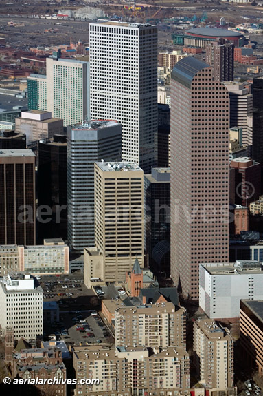 © aerialarchives.com aerial photography downtown Denver, Colorado