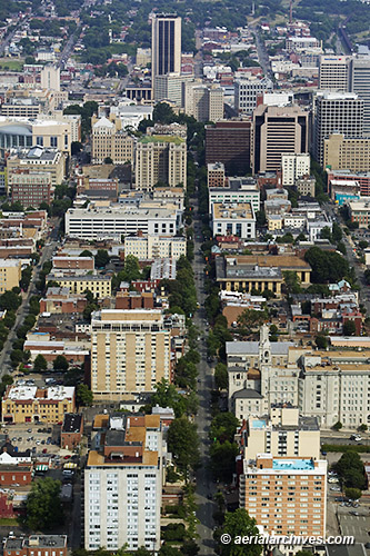 © aerialarchives.com aerial photograph Richmond Virginia residential high rise, AHLB5269, BNTJFM