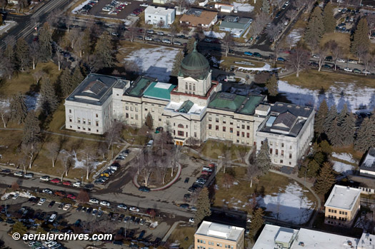© aerialarchives.com state capitol Helena, Montana aerial photograph,
AHLB6030