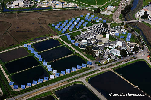 solar panels warehouse rooftop aerial photography AHLB7638 C1D20T © aerialarchives.com