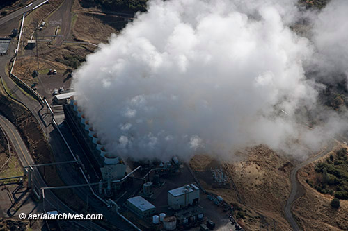 © aerialarchives.com aerial photograph geothermal power plant Geysers C365T9,  AHLB8019
