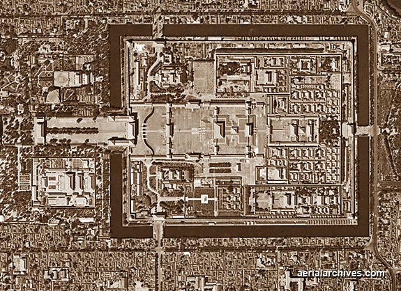 天安门广场，中国，北京，航拍，空中照片，空中。
摄影，1966年。 CNFD49, AHLV2006