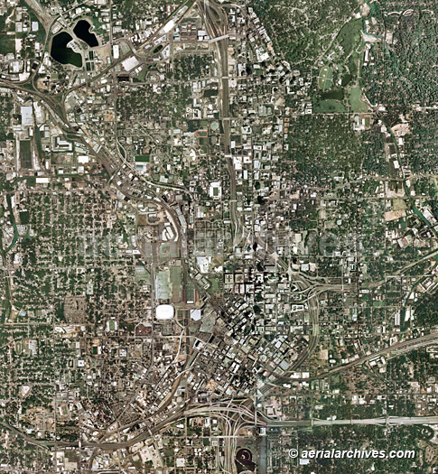 © aerialarchives.com aerial map downtown Atlanta, Georgia  AHLV2047 B6GFG9