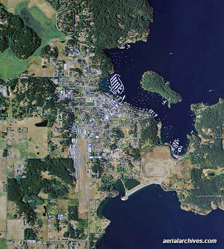 © aerialarchives.com aerial map Friday Harbor, San Juan Islands Washington AHLV3130 BNKWHG