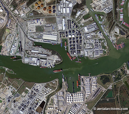 © aerialarchives.com aerial map Houston Ship Channel, AHLV3146 