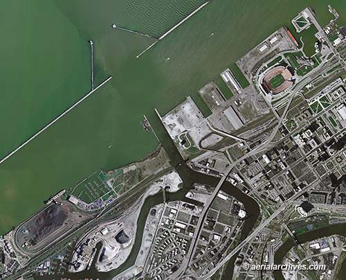 Port of Cleveland aerial map,   AHLB3225,  C1D3ED, © aerialarchives.com 
