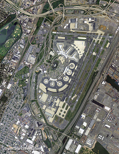 © aerialarchives.com aerial map of Newark Liberty International Airport AHLV3345