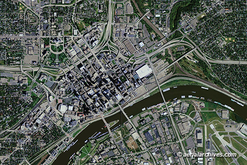 © aerialarchives.com  St. Paul, Minnesota, aerial photo map, AHLV3358
