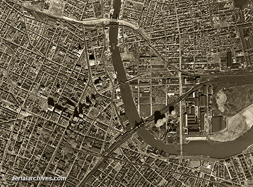 historical aerial photograph Newark New Jersey AHLV3362