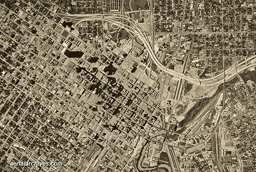 © aerialarchives.com historical aerial Houston 1962 AHLV3502 