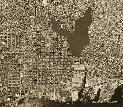 © aerialarchives.com historical aerial map Oakland AHLV3511, CF1ANW