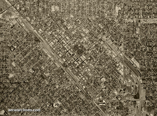 historical aerial photograph Fresno AHLV3529