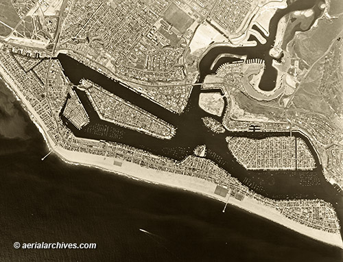 © aerialarchives.com  fotografa area histrica Newport Beach, Orange County, California, 1963
AHLV3624