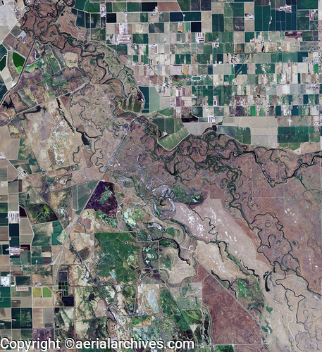 Aerial photography of the Grasslands Wildlife Management Area, Merced County, AHLB3013, BG0XRK