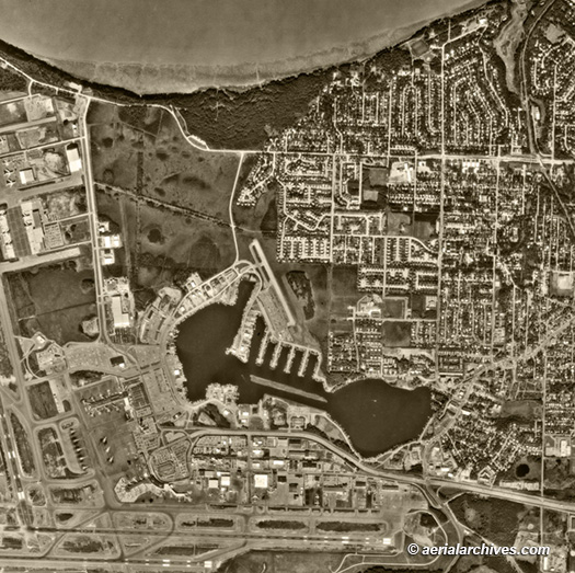 © aerialarchives.com aerial map ANC, Lake Hood, Seaplane Base, airport Alaska AHLV3049