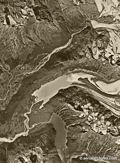 © aerialarchives aerial map retreating glaciers Alaska, AHLV3048